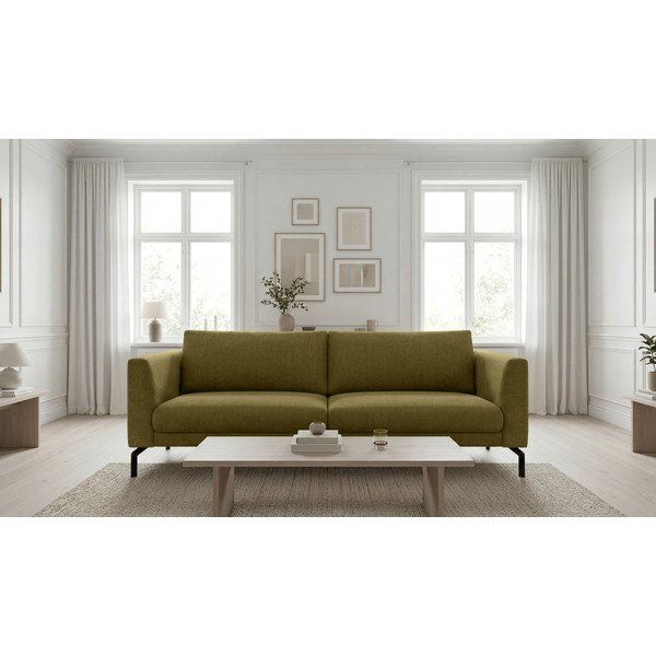 Диван в цвят горчица 216 cm Gomero – Scandic-image-1