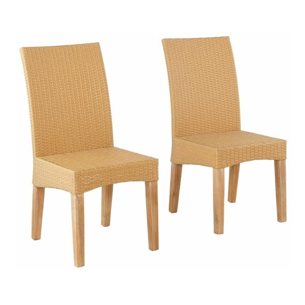 Sada 2 béžových jídelních židlí  Støraa Matrix