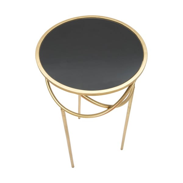 Кръгла масичка за кафе със стъклен плот ø 40 cm Ring - Mauro Ferretti-image-3