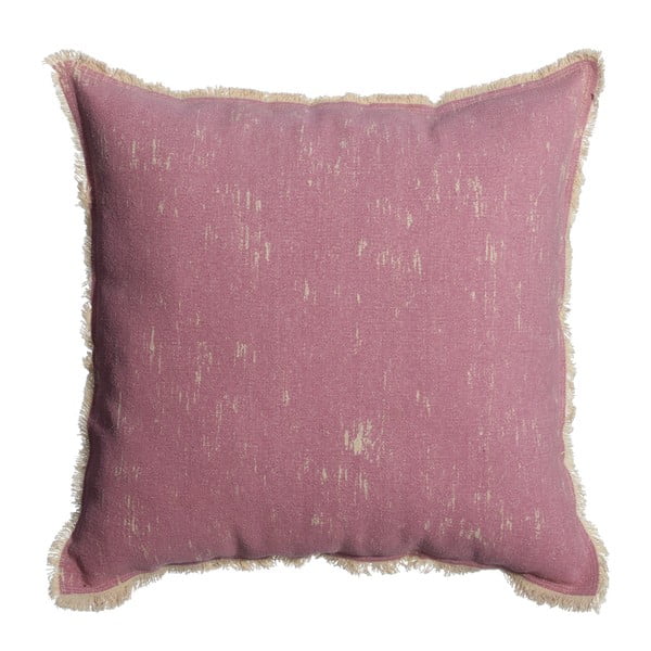 Růžový polštář Denzzo Boho, 60 x 60 cm