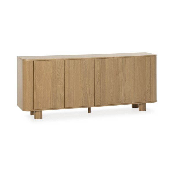 Скрин от декор от дъб  в естествен цвят 180x75x40 cm Padoc – MOME