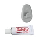 Комплект от 2 куки и лепило Сив Safefix - Metaltex