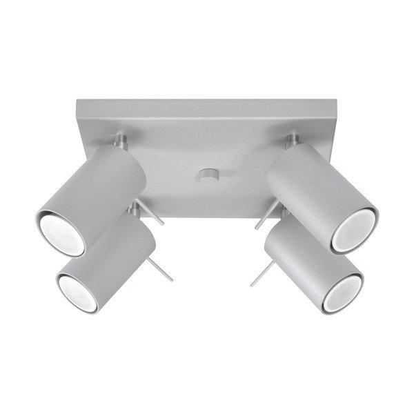 Сиво таванно осветително тяло Quatre Etna - Sollux-image-3