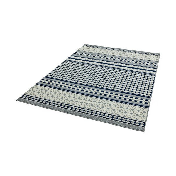 Син и бял килим Геометричен, 160 x 230 cm Antibes - Asiatic Carpets-image-2