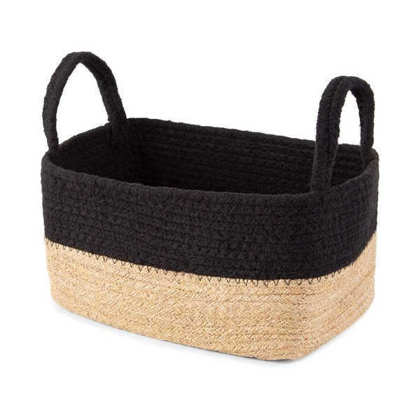 Кошница за съхранение от юта и памук Basic, 24 x 15 cm - Compactor-image-4