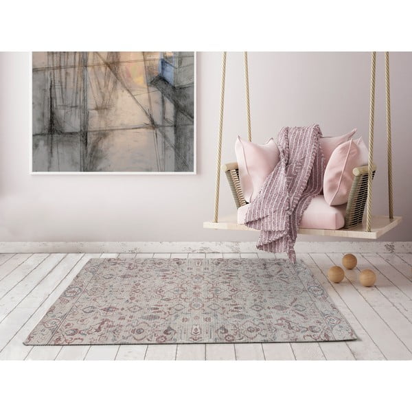 Червено-кремав килим 120x170 cm Mandala - Universal-image-1