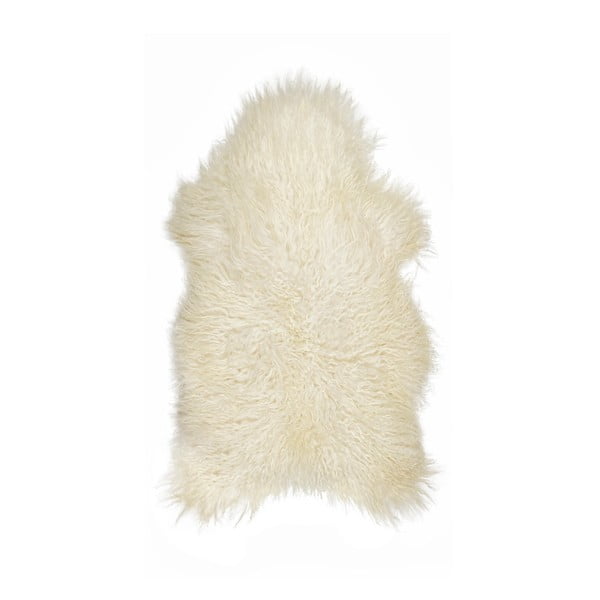 Бяла овча кожа с дълъг косъм Ptelja, 100 x 55 cm - Arctic Fur