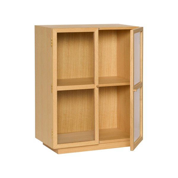 Висяща витрина от декор от дъб  в естествен цвят 70x90x39 cm Mae – Hübsch-image-4
