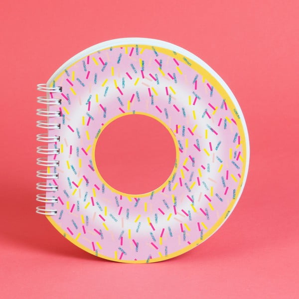 Тетрадка с форма на поничка Donut, 100 страници - Just 4 Kids