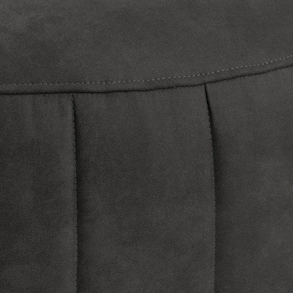 Антрацитно сив пуф от изкуствена кожа , ⌀ 60 cm Doria - Actona-image-3