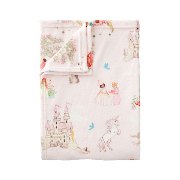 Розово бебешко одеяло от микроплюш 150x200 cm Fairytale – Belle & Boo