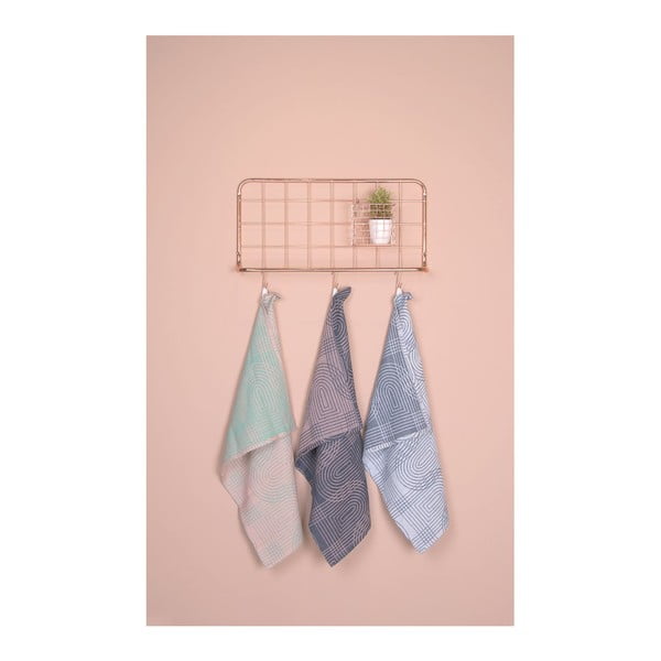 Органайзер за стена от метал в меден цвят Open Grid - PT LIVING-image-4
