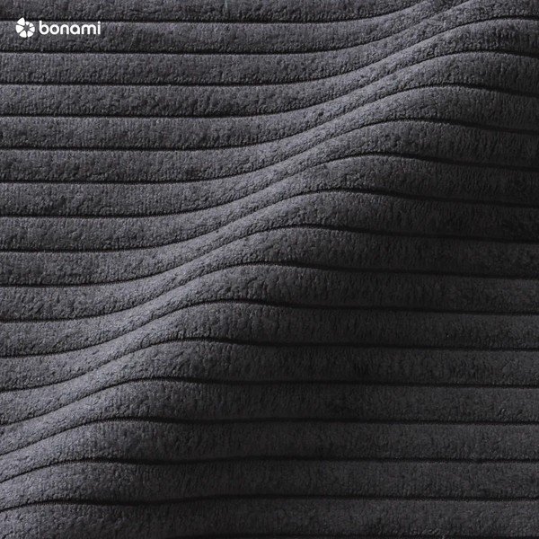 Антрацитно единично легло 120x200 cm тапицирано без ламелно дъно Mattis – Meise Möbel-image-4