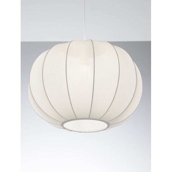 Текстилно висящо осветително тяло в матово бял цвят ø 50 cm Delina – Nova Luce-image-2