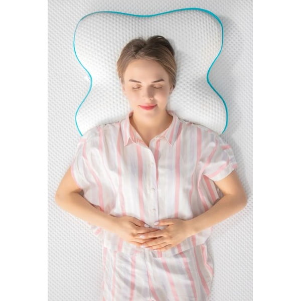 Анатомична възглавница с пълнеж от мемори пяна 46x55 cm – Mila Home-image-3