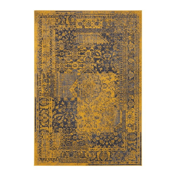 Жълт и сив килим Празник , 80 x 150 cm Plume - Hanse Home