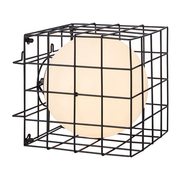 Черна стенна лампа Cage - Markslöjd