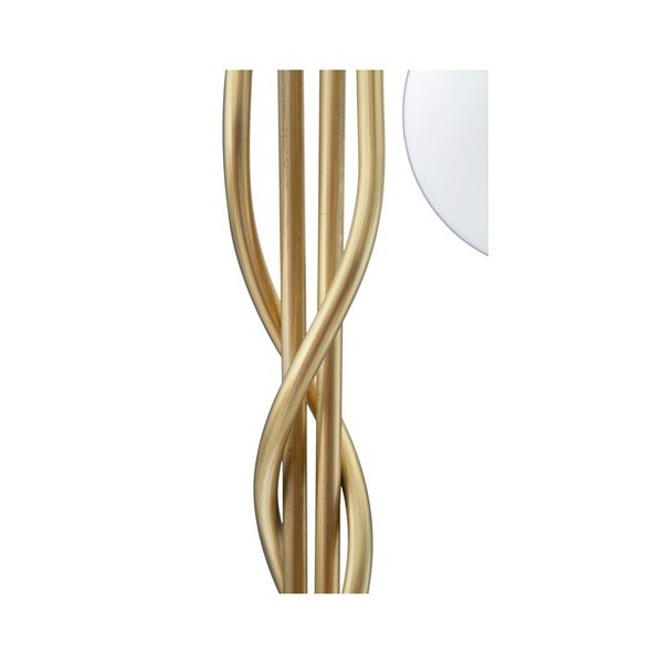 Бяла/златистa подова лампа със стъклен абажур (височина 176 cm) Glamy – Mauro Ferretti-image-4