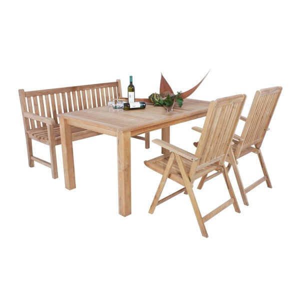 Градинска маса от тиково дърво Solo - Garden Pleasure-image-1