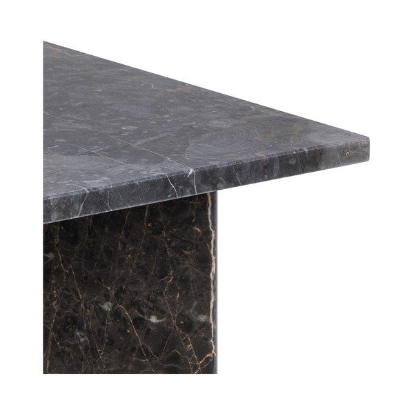 Черна мраморна масичка за кафе 90x90 cm Vega – Actona-image-3