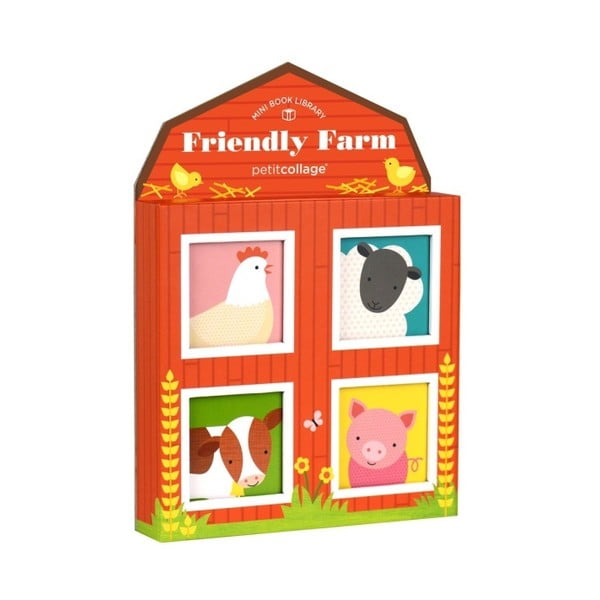 Комплект от 4 книжки с картинки Friendly Farm - Petit collage