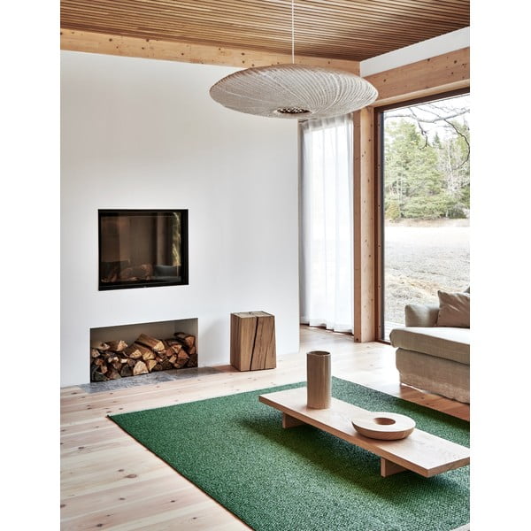 Зелен килим за открито и закрито 85x160 cm Mono Leaf Oregano – Pappelina-image-1