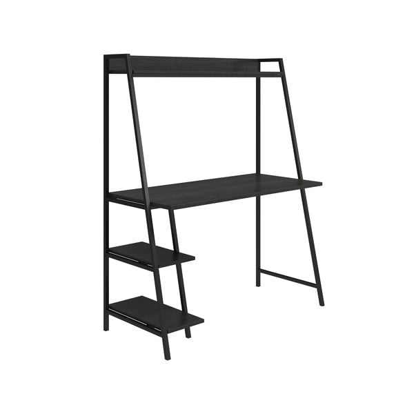 Стенна работна маса с дъбов плот 51x111 cm Bushwick – Novogratz-image-1