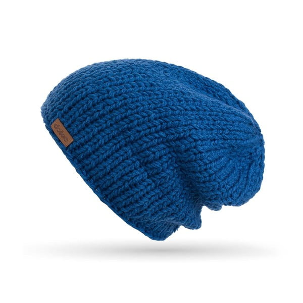 Синя ръчно плетена шапка Mina - DOKE