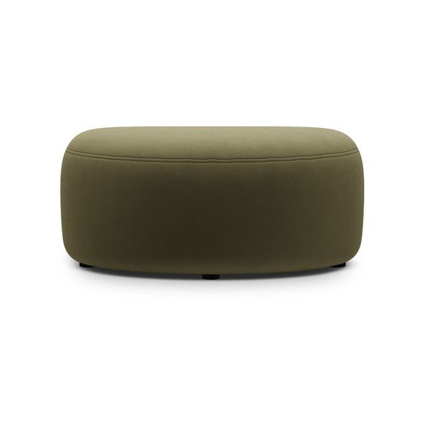 Зелена кадифена табуретка Kate – Micadoni -image-1