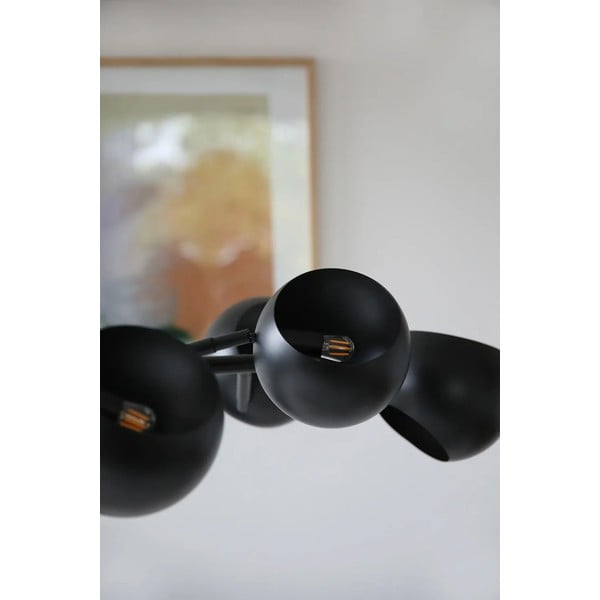 Черно висящо осветително тяло с метален абажур Edgar – Markslöjd-image-1