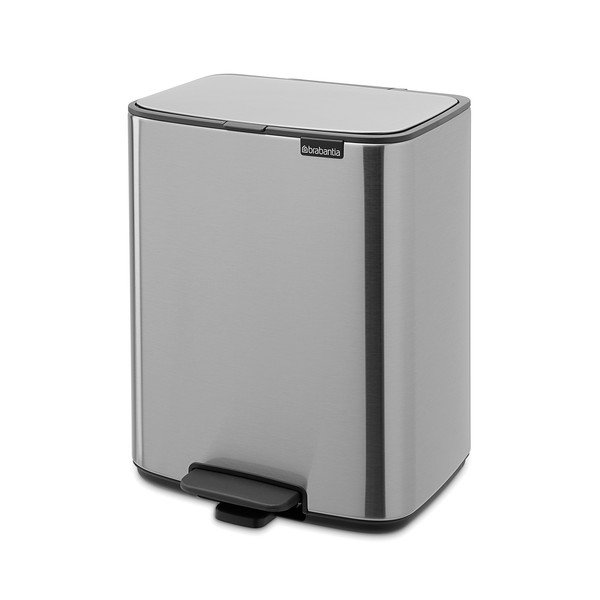 Стоманено кошче за боклук с педал в матово сребрист цвят 12 l Bo – Brabantia