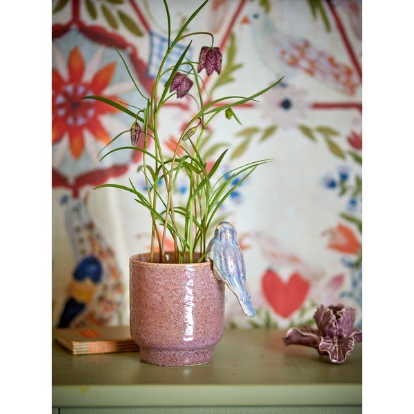 Глинено ръчно рисувано покритие за кашпа ø 11 cm Larky – Bloomingville-image-1