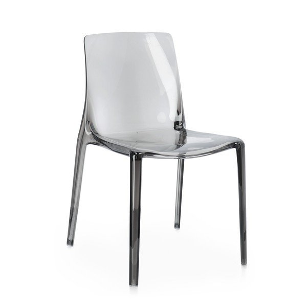 Сив пластмасов градински стол Adele – Bizzotto