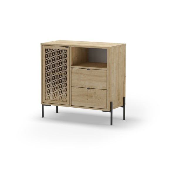 Шкаф в дъбов декор в естествен цвят 80x80 cm Inca - Marckeric-image-3