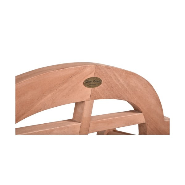 Градинска пейка от масивно дърво в естествен цвят Picadilli – Garden Pleasure-image-2