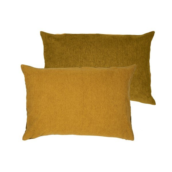 Жълта възглавница с високо съдържание на памук Klara, 40 x 60 cm - Södahl-image-2