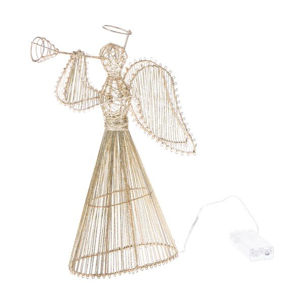 Светлинна декорация на батерии  в златист цвят Angel – Dakls