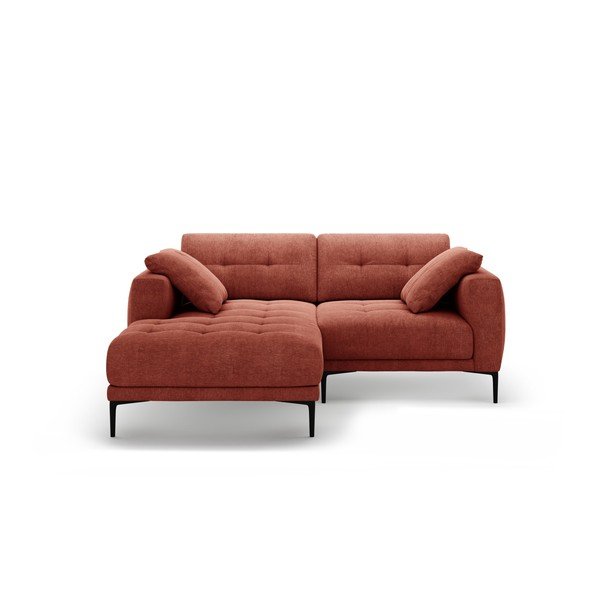 Ъглов диван в тухлен цвят (ляв ъгъл) Bemy – Micadoni 