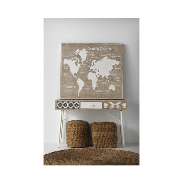 Кафява табуретка от тръстикови пръчки Seaweed – Geese-image-3