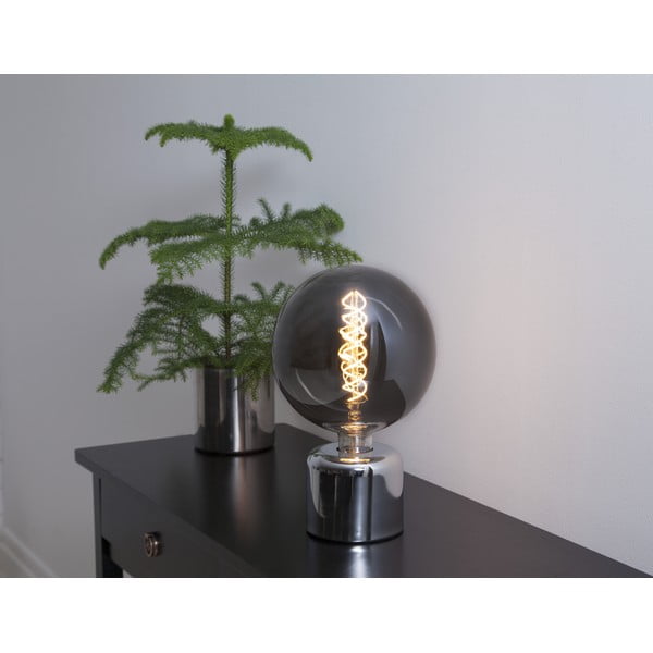 Основа на лампа в сребрист цвят 10 cm Glans – Star Trading-image-2