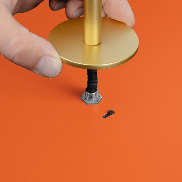 Оранжево метално LED затъмняващо се висящо осветително тяло с метален абажур ø 31 cm Asteria Plus – UMAGE-image-4