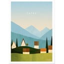 Плакат 50x70 cm Tatry - Travelposter