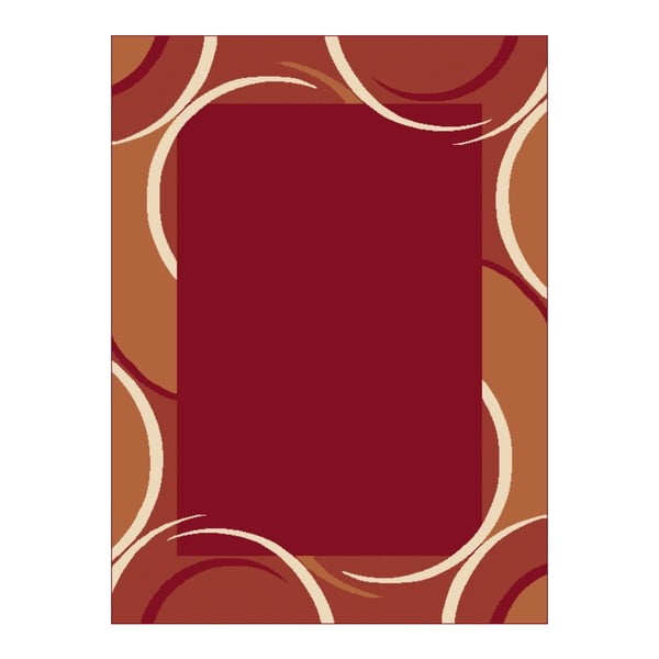 Červený koberec s béžovými detailyHanse Home Prime Pile, 70 x 140 cm