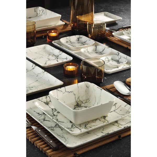 Комплект порцеланови чинии от 24 части Мрамор - Kütahya Porselen-image-1