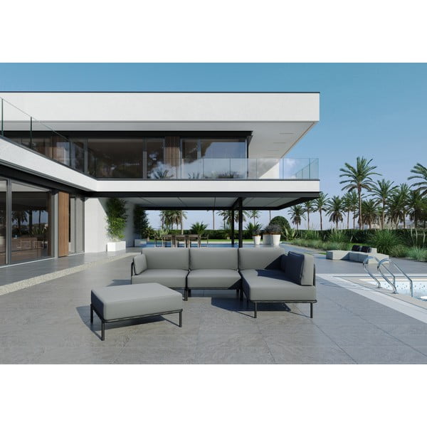 Светлосив модулен градински диван 234 cm Salve - Sit Sit-image-1