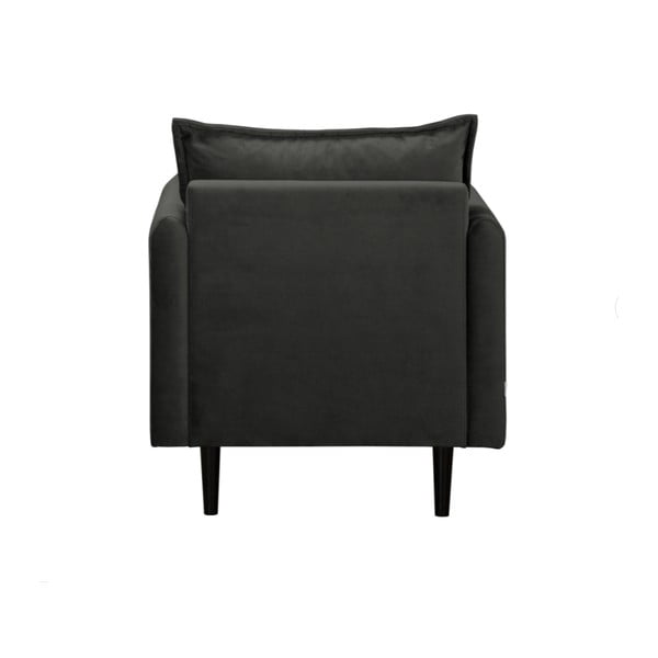 Тъмносиво кадифено кресло Juli – Ropez-image-3