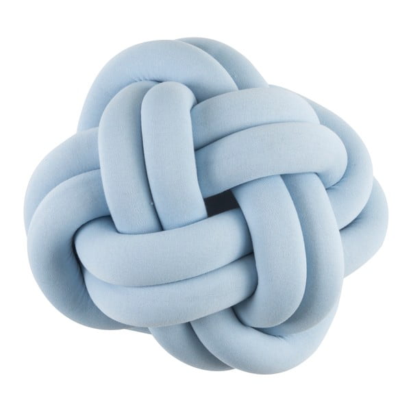 Malý modrý polštář/puf Knotty Knots Simple