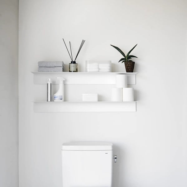 Бял метален стенен рафт 90 cm – YAMAZAKI-image-3