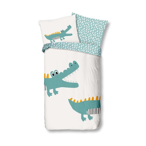 Памучно спално бельо за детско легло 90x130 cm Crocodile - Bonami Selection