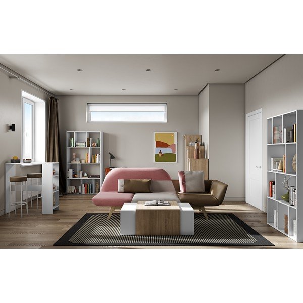 Бяла бар маса 94x40 cm Gavarnie - TemaHome-image-1